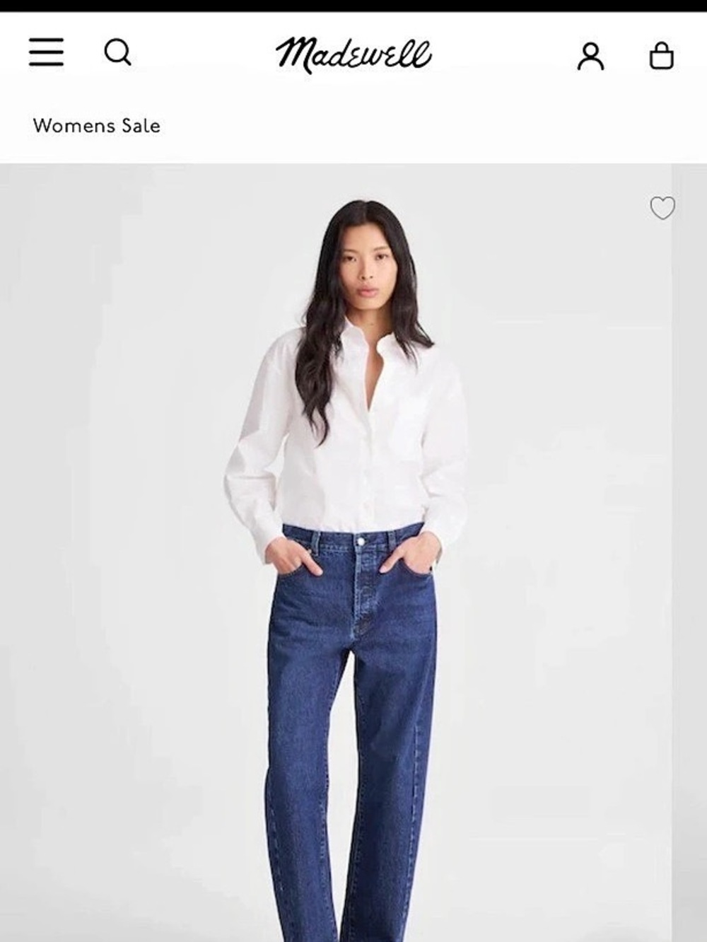 Madewell Pieced Barrel-Leg Jeans Blue Waist 30P